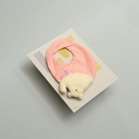 180 stanigi Shirokuma ピンクチェック （kuisinbouクロス付き）