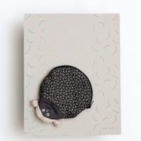 127 maru-porch GIRL (black flower)