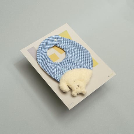 181 stanigi shirokuma ブルーチェック（kuisinbouクロス付き）