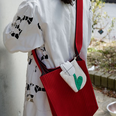 018  flower porch　Tulip  グレー×ホワイト