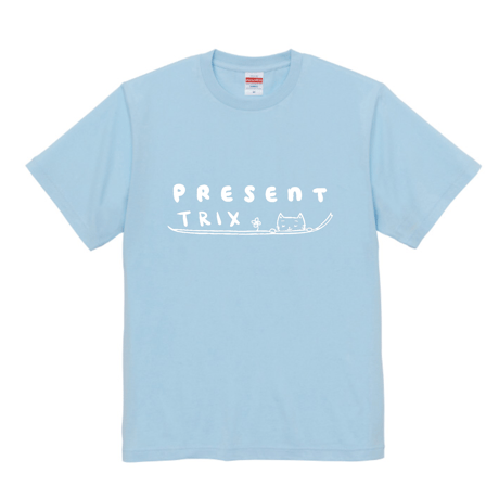 (完売)TRIX「PRESENT」ツアーTシャツ （カラー：ライトブルー）