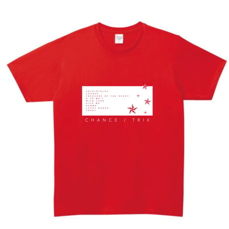 2026 TRIX「CHANCE」綿Tシャツ  カラー：レッド