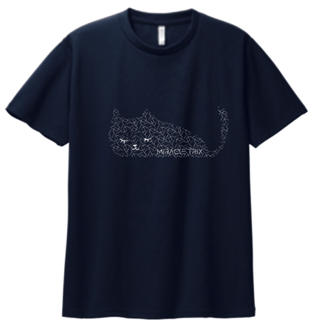 2022 TRIX「MIRACLE」ドライTシャツネコ （カラー：ネイビー）