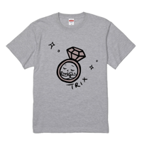 (完売)2021 TRIX「RING」番外編！抱っこキノコTシャツ (Mixグレー)