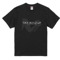 2024 TRIX「BUILD UP」綿Tシャツ  カラー：ブラック