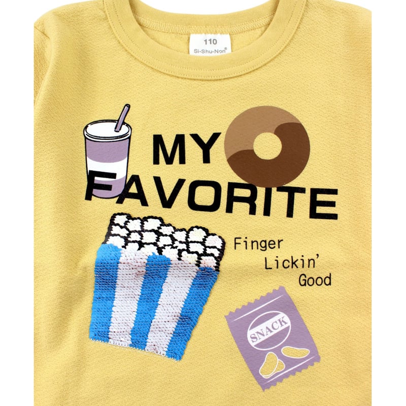 teddy スパンコール　ロンtee ﾎﾞｰｲｽﾞｽﾊﾟﾝｺｰﾙﾛﾝT | Si・Shu・Non