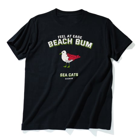 BeachBum Tシャツ "Seacats" ブラック