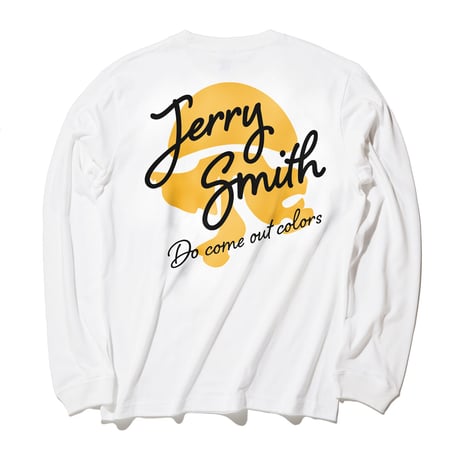 JERRY SMITH  ロンT "Oral Alm" ホワイト　（ステッカー付）