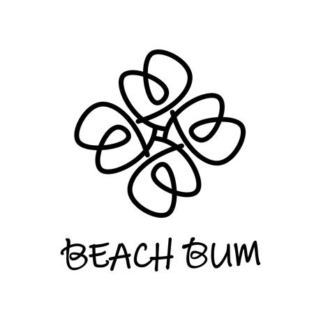 BeachBum  ロンT "BB　Flower" ホワイト　（ステッカー付）