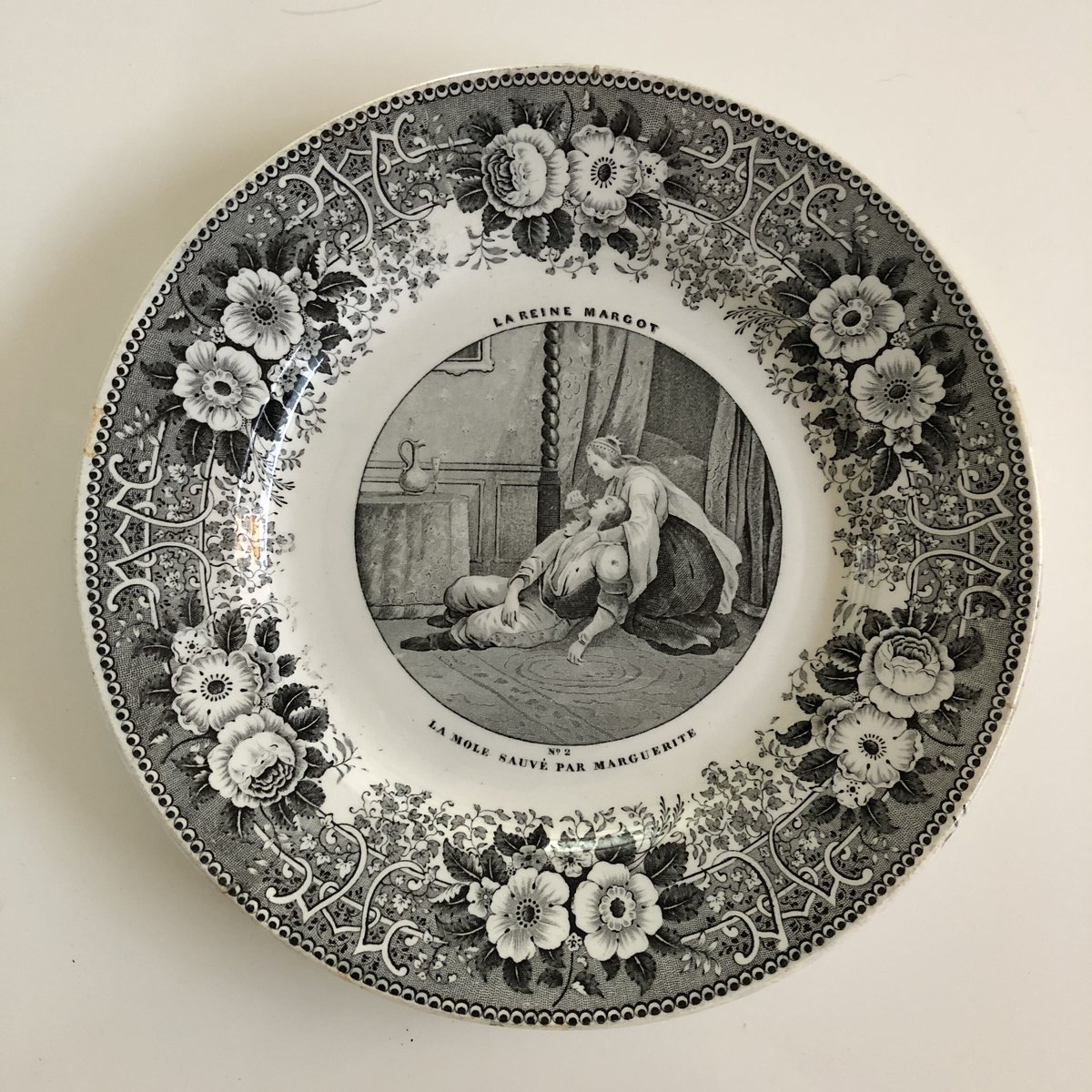 S2 さま Creil et Montereau 皿（刻印あり）×2 S2 さま Creil et