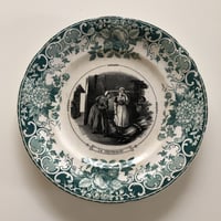 Sarreguemines 'La reprimande' プレート