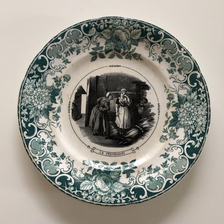 Sarreguemines 'La reprimande' プレート