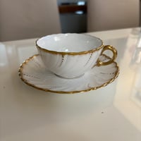Sarreguemines Louis XV ティーカップ＆ソーサーB