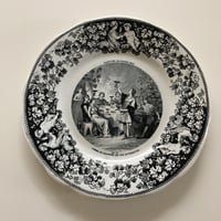 Creil et Montereau グリザイユプレートNo.3