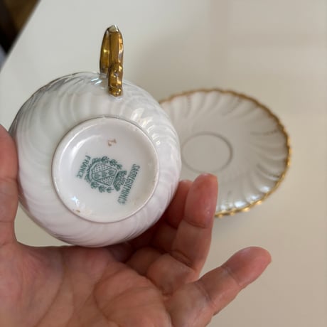 Sarreguemines Louis XV ティーカップ＆ソーサーB