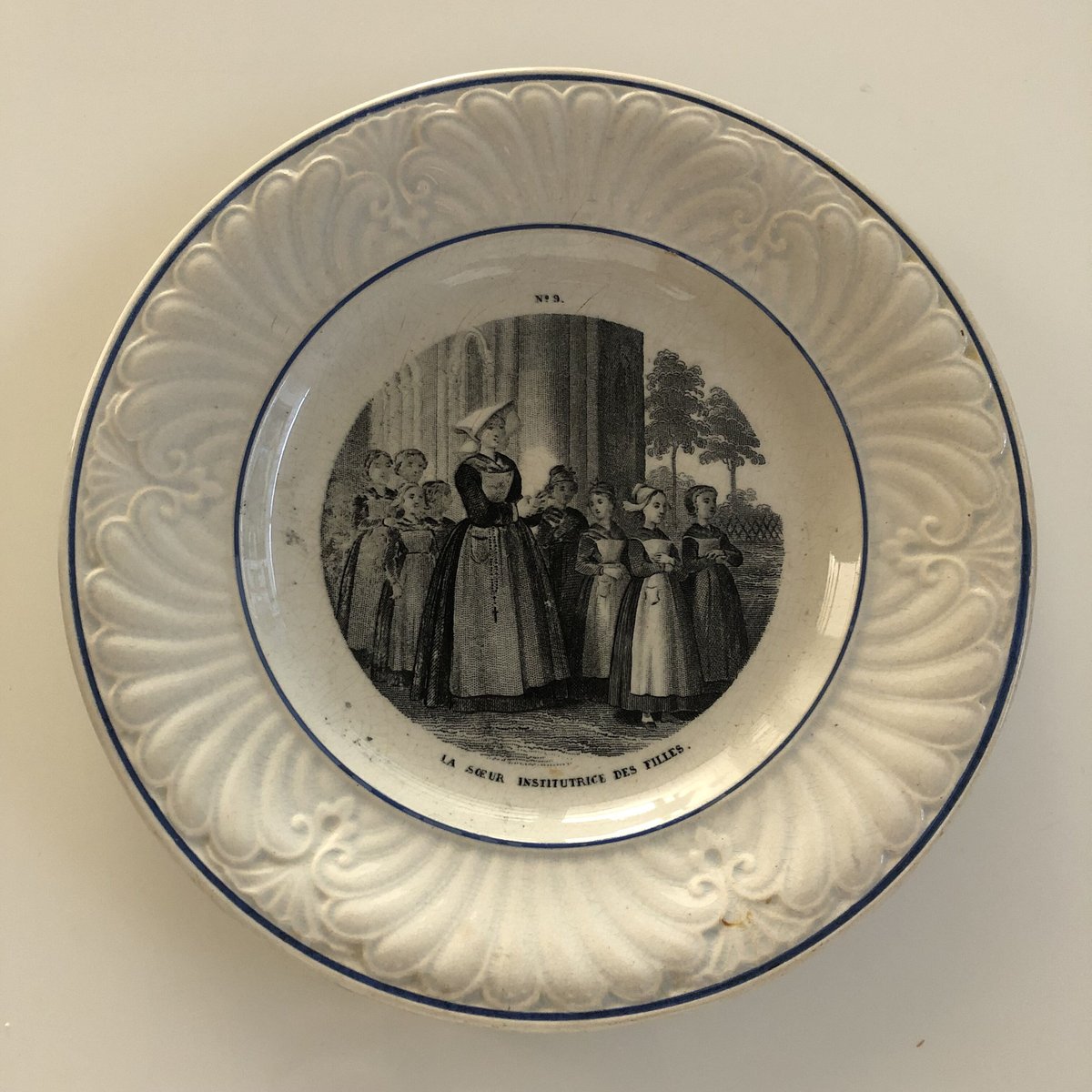 Creil et Montereau プレートNo.9 | Brocante Aile D'ange Creil et Montereau プレートNo.9 | Brocante Aile D'ange