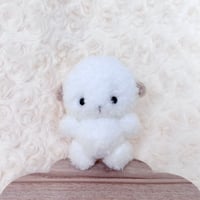 みにまむちゃん Lサイズ もこわんこ 白×茶
