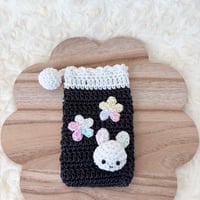 うさぎちゃんとお花のお守り袋