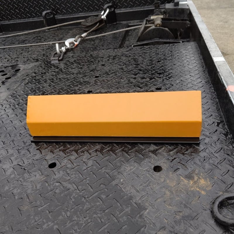 積載車車輪止めローダウン＆標準型兼用タイプ/2個1セット/爪幅250mm