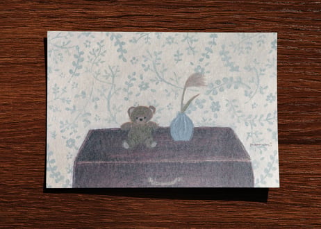 post card set " littele flowers "