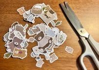 フリーカットシールシート冬【small】A5 size