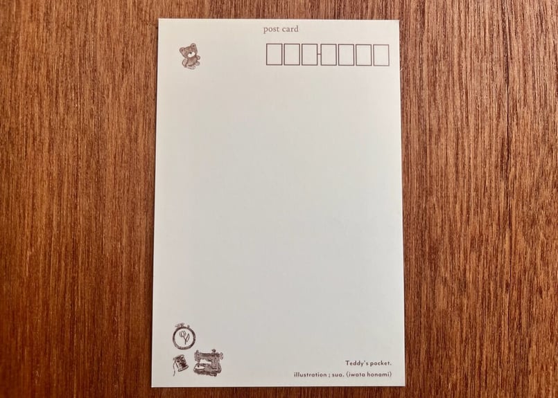 ポストカード 淡色illust 各種 | Teddy's pocket