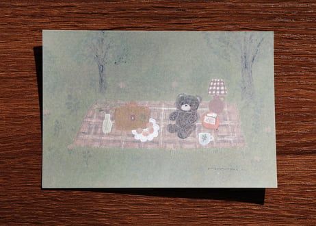 post card set " littele flowers "