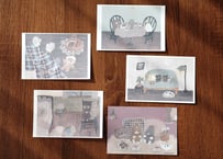 post card set " かげがえのない時間 "