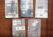 post card set " warm home"