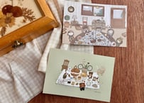 ポストカード natural illust 2枚set