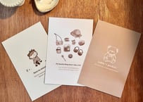 ポストカード 淡色illust 3枚set