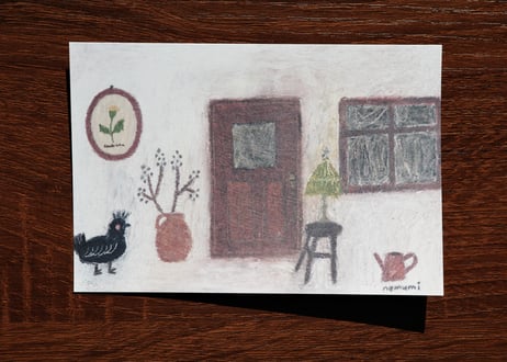 post card set " kicthen & room"
