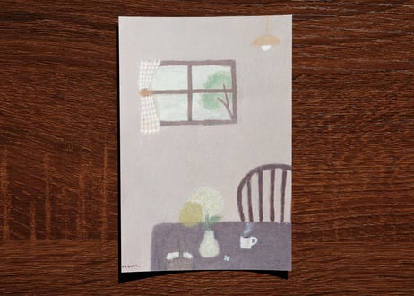 post card set " kicthen & room"