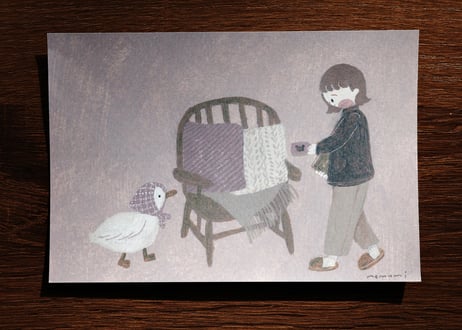 post card set " little autumn "