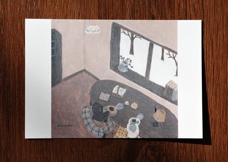 post card set " quiet moment "