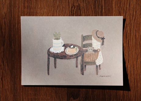 post card set " sofa time "