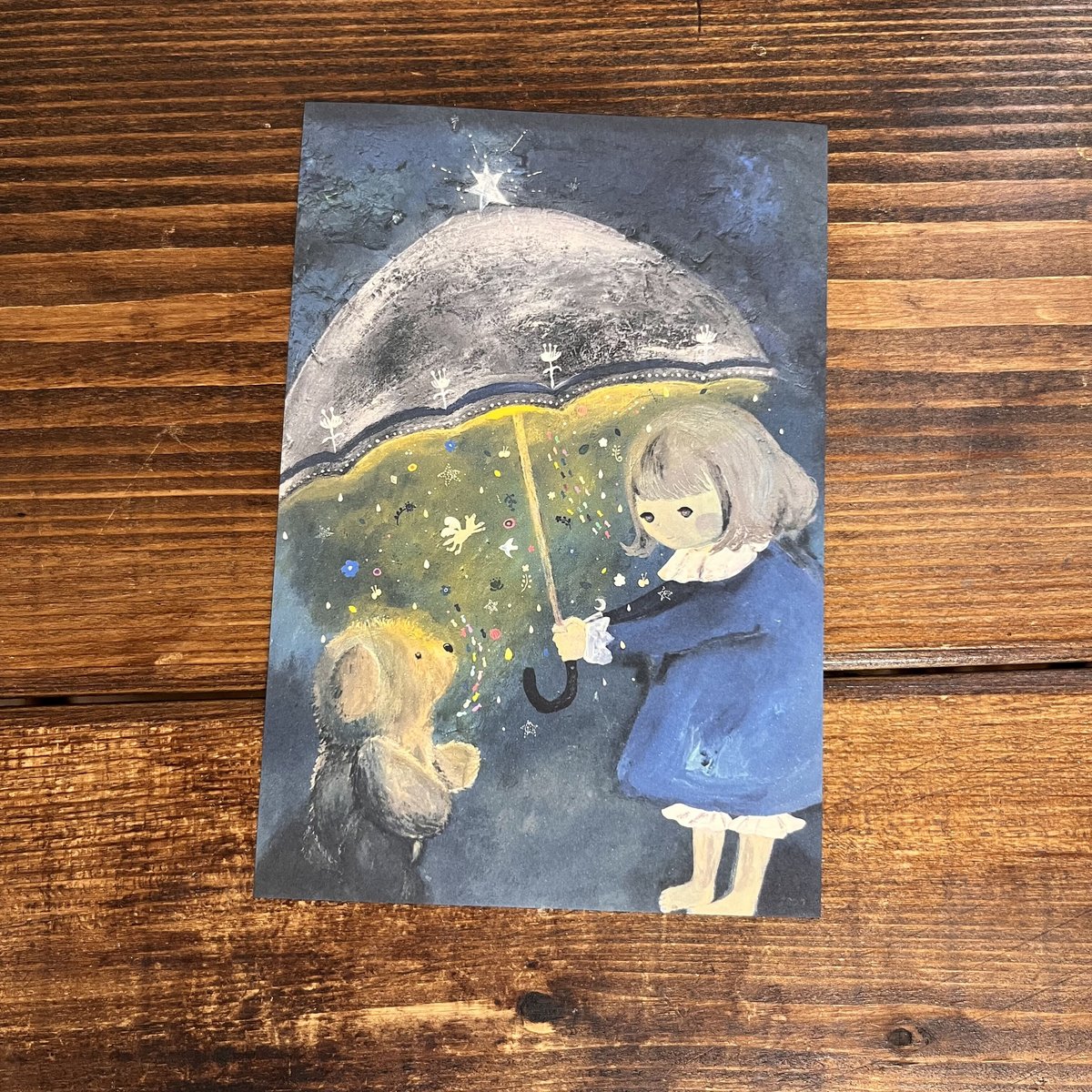 ポストカード ｢pear compote🍐/ 夜の帳 / ドライフラワーをしつらえて