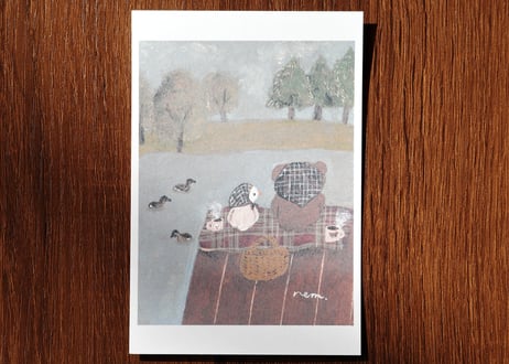 post card set " quiet moment "