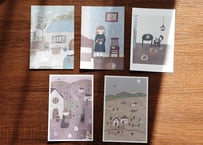 post card set " cozy life "