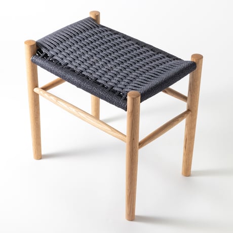 Paper cord Stool KIT / MOOQs Hard Wood - Oak