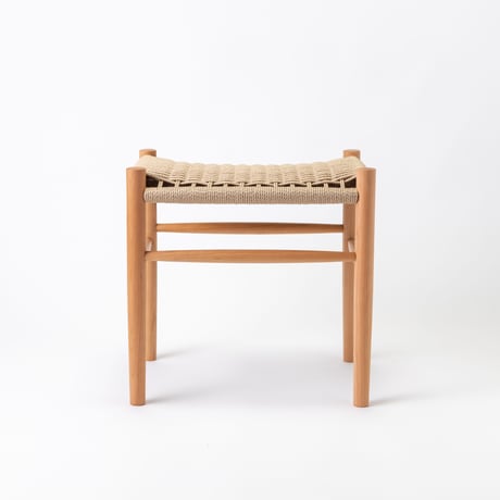 Paper cord Stool - COMPLETED / MOOQs Hard Wood