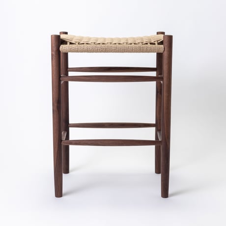 Paper cord HIGH Stool - COMPLETED / MOOQs Hard Wood