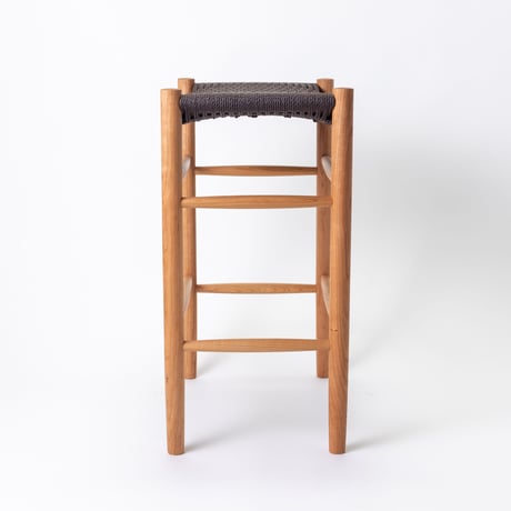 Paper cord HIGH Stool - COMPLETED / MOOQs Hard Wood