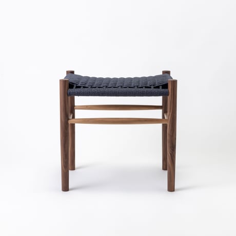 Paper cord Stool KIT / MOOQs Hard Wood - Walnut