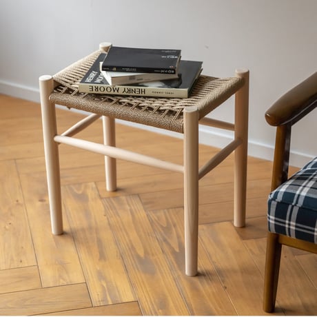 Paper cord Stool KIT / MOOQs Hard Wood - Sakura