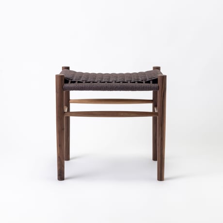 Paper cord Stool KIT / MOOQs Hard Wood - Walnut