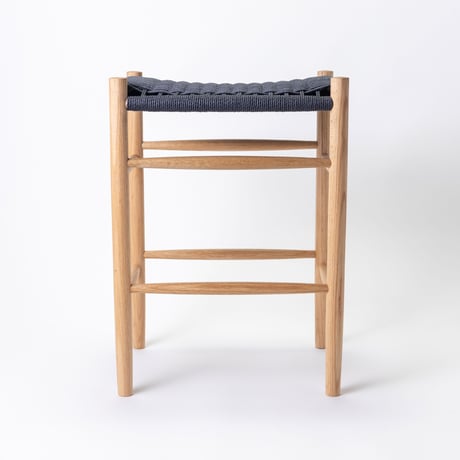 Paper cord HIGH Stool - COMPLETED / MOOQs Hard Wood