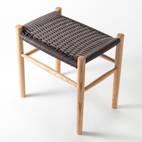 Paper cord Stool KIT / MOOQs Hard Wood - Oak