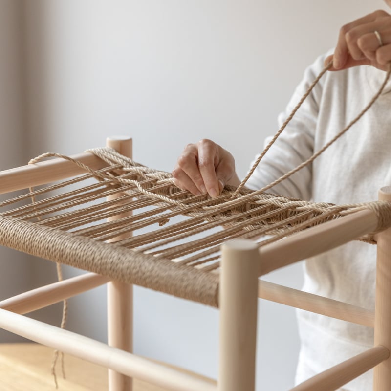 Paper cord MINI Stool KIT | Do kit yourself