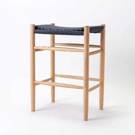 Paper cord HIGH Stool KIT / MOOQs Hard Wood